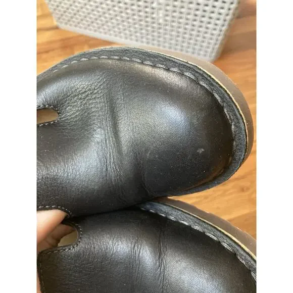 L.L. Bean Stonington Slip-On Shoes Womens 7 M Leather Black Loafers 507146 - Picture 7 of 9